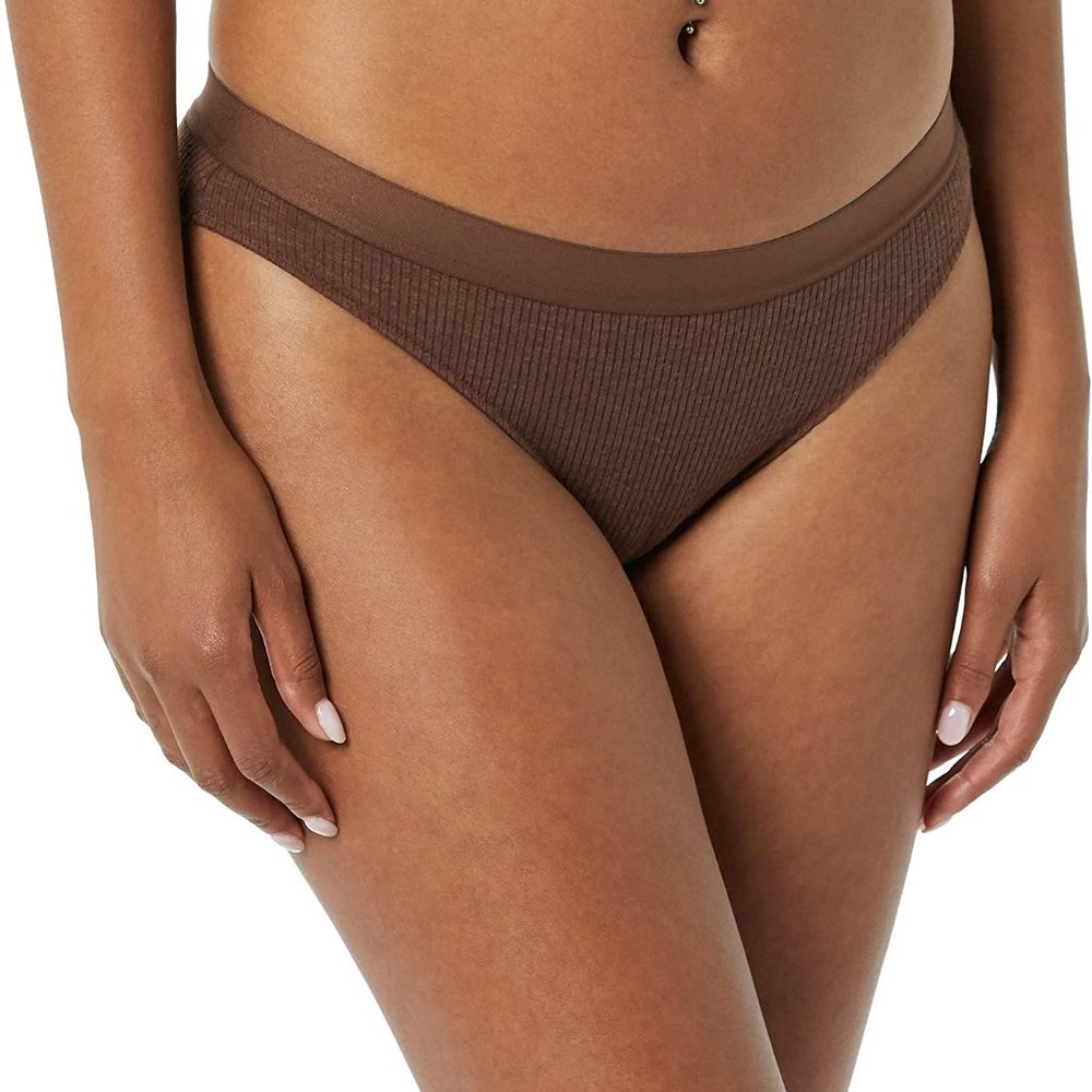 Ribbed Cotton Bikini Briefs